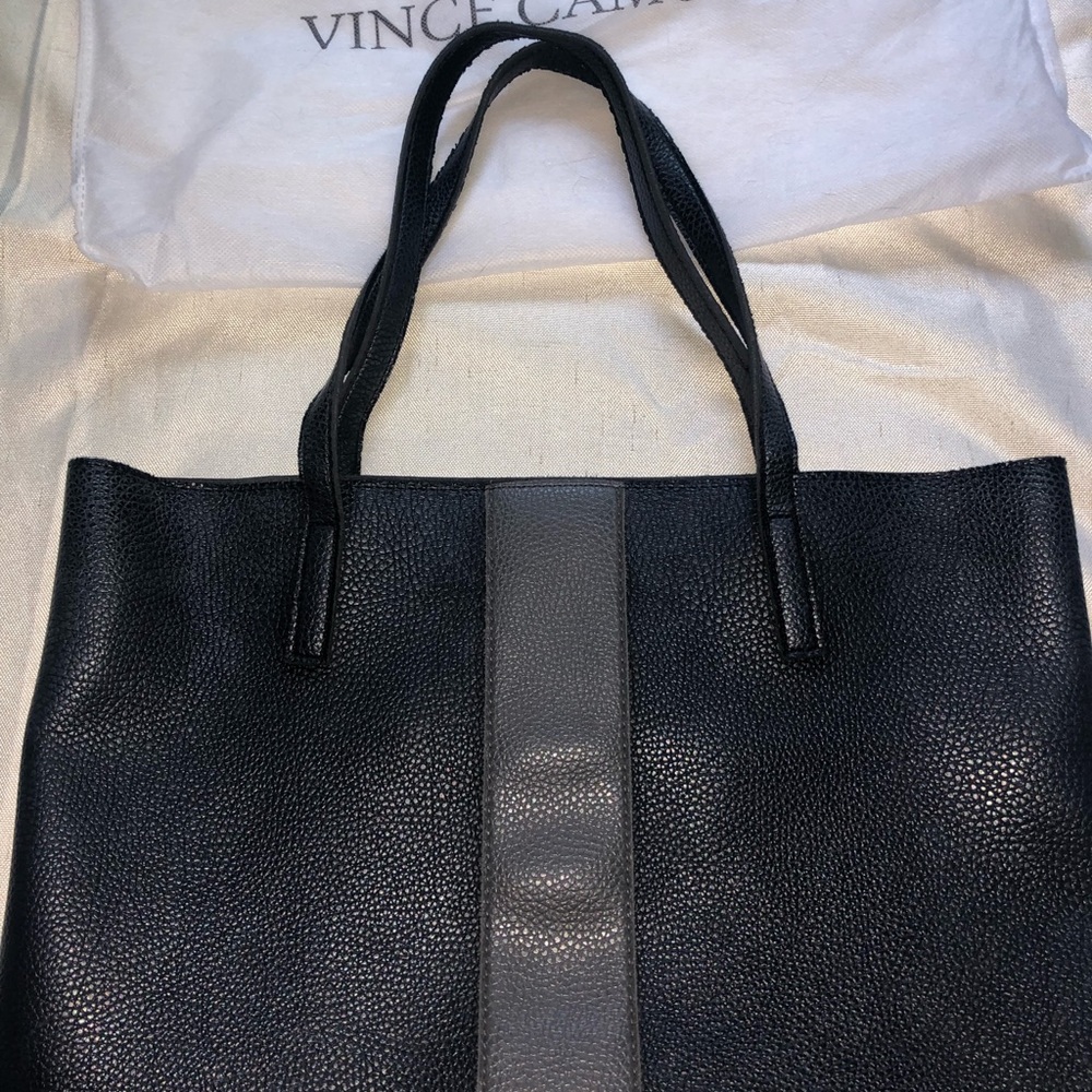 Vince Camino Vegan leather black purse tote